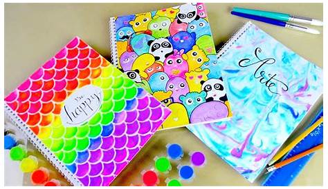 17 ideas de decoración de cuadernos para la escuela | Carpetas