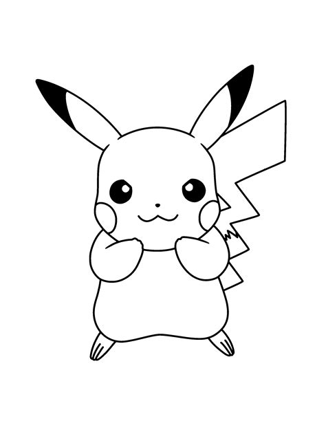 Dibujos Para Pintar De Pikachu