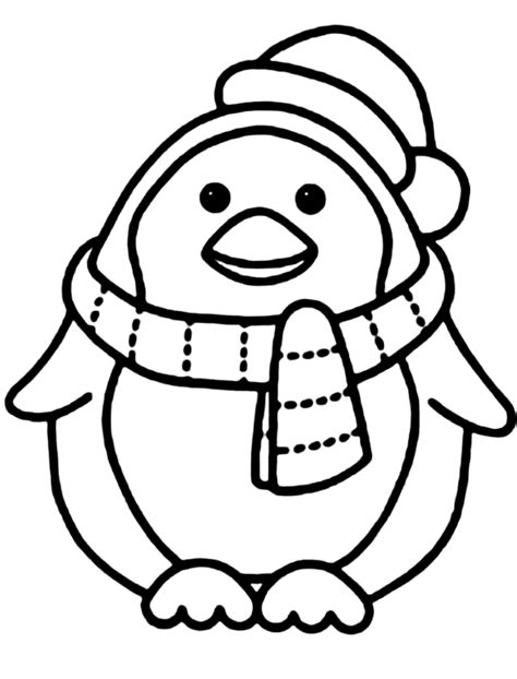 Dibujo de un pinguino para imprimir y colorear Dibujando con Vani