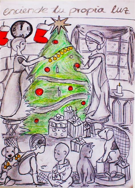 Dibujos Profesionales: Dibujos De Navidad Para Ganar Concursos