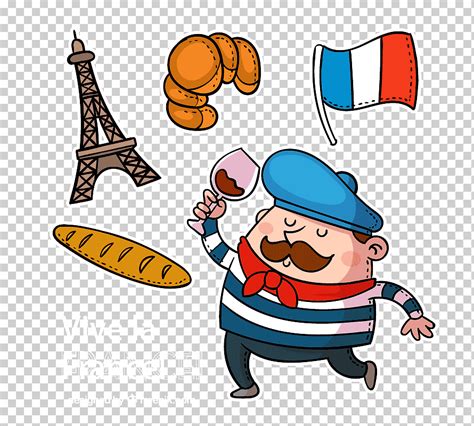 ¡Viva Francia! ilustración, Francia se inició en francés para niños A
