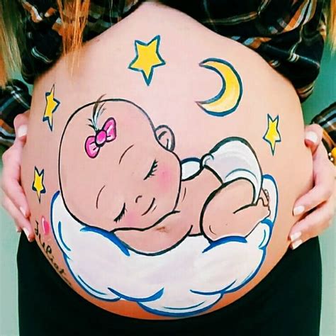Painting Panzas de embarazadas pintadas, Dibujo barriga embarazada