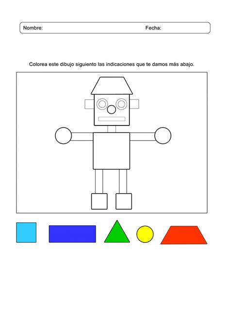 Ideas para preescolar Dibujos con figuras geométricas