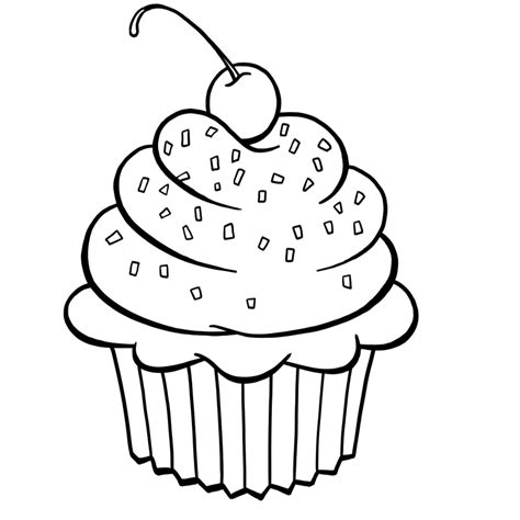 Cupcake para colorear ImÁgENes TeaChERs Pinterest