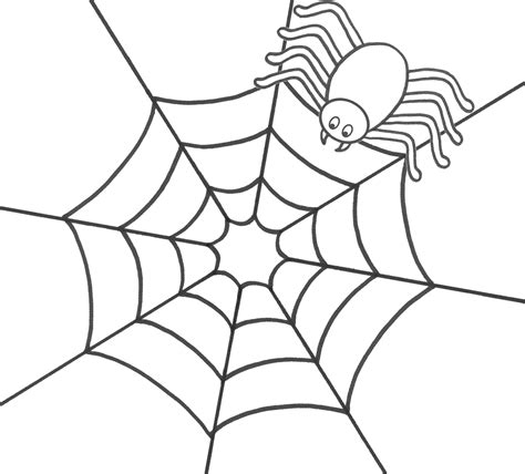 17 Dibujos de halloween para colorear e imprimir gratis Spider