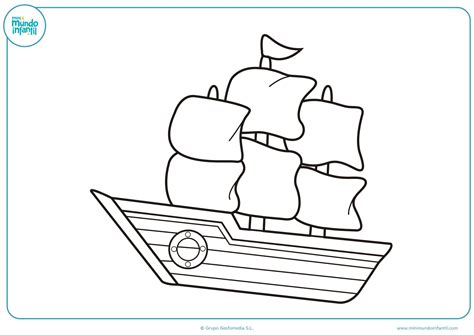 Dibujos de Barcos para Colorear 【Pirata, Veleros】