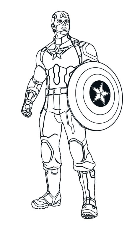 Dibujos de Captain America 76690 (Superhéroes) para colorear Páginas