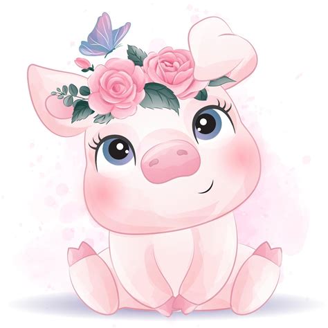 pig Pig illustration, Pig art, Pig cartoon