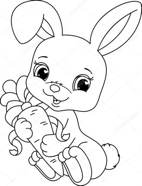 Gratuitos dibujos para colorear conejos, descargar e imprimir