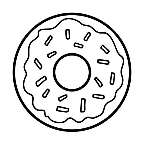 Dibujos De Donuts Para Colorear