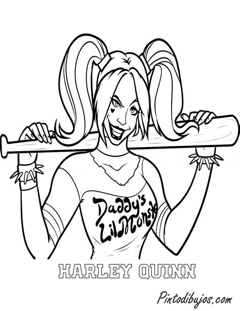 Dibujos De Harley Quinn Para Colorear