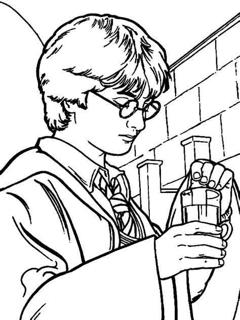 Dibujo de Harry Potter para imprimir y colorear Dibujando con Vani