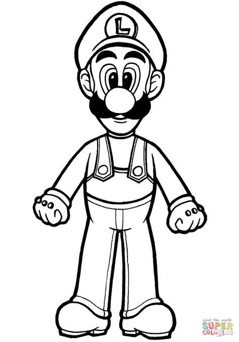 Dibujos de Luigi para colorear Páginas para imprimir gratis