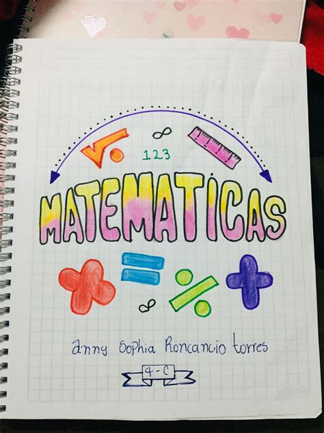 Matemáticas portada Caratulas de matematicas, Caratulas para