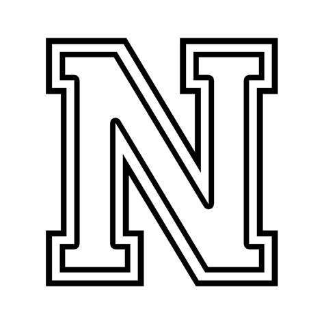 Letra N para colorear Árbol ABC en 2020 Letra n, Letras