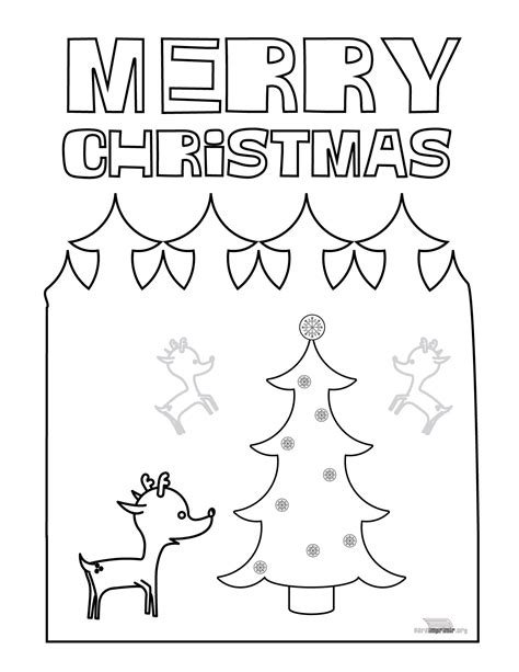 Dibujo de navidad para imprimir en ingles Tarjetas Para Imprimir