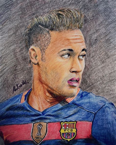 dibujos de neymar jr