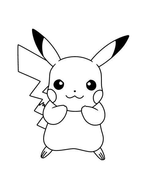 Dibujos De Pikachu Para Imprimir