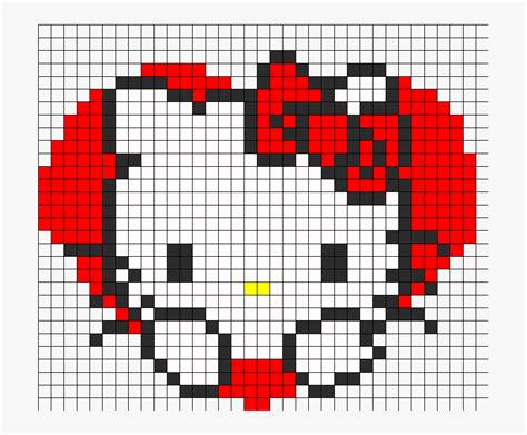 dibujos de pixel art de hello kitty