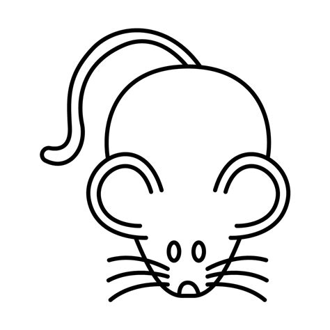 Dibujo de ratón para colorear e imprimir Dibujos y colores