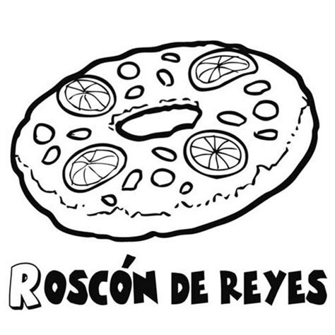 Dibujos De Roscon De Reyes Para Colorear