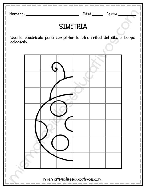 Dibujos De Simetria Para Imprimir