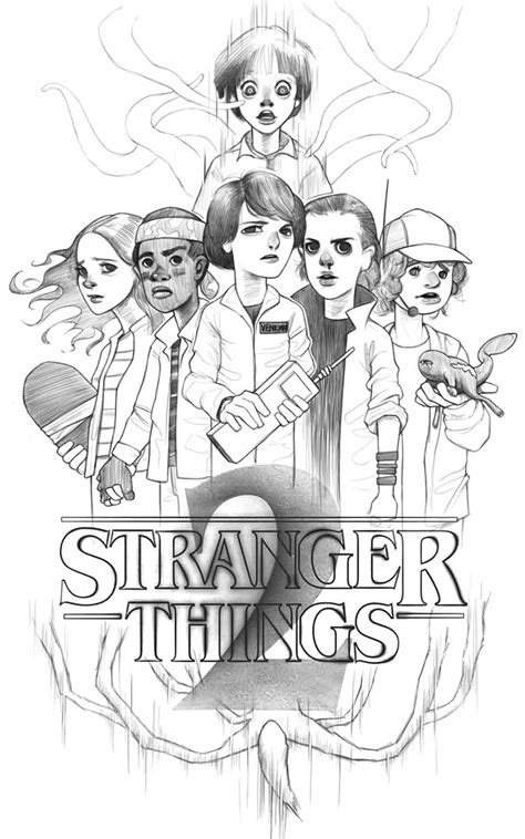 Dibujos De Stranger Things Para Colorear E Imprimir