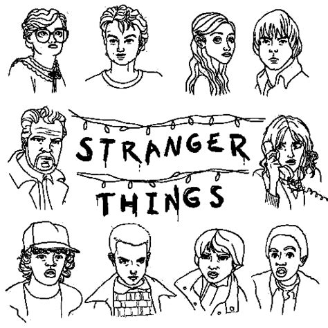 Dibujos De Stranger Things Para Colorear Faciles
