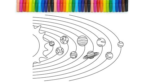 dibujos del sistema solar para dibujar