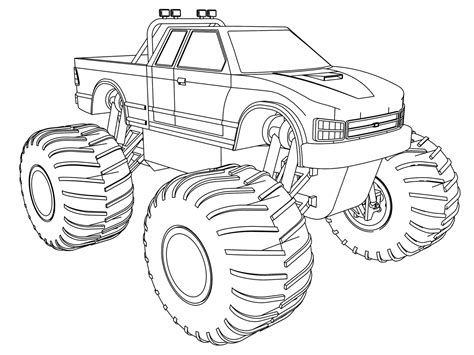 Dibujos Monster Truck Para Colorear