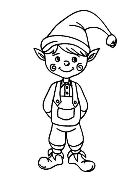 Cute Elf Coloring Pages NEO Coloring