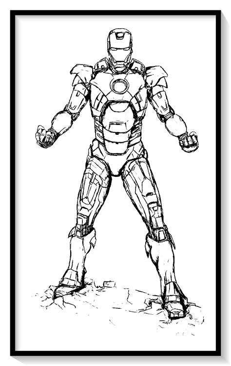 Dibujos Para Colorear De Ironman