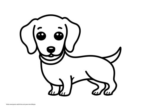 dibujos para colorear de perros salchichas