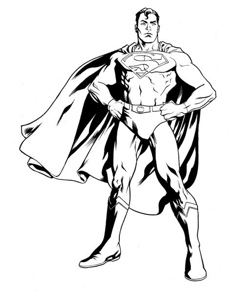 Dibujos Para Colorear De Superman