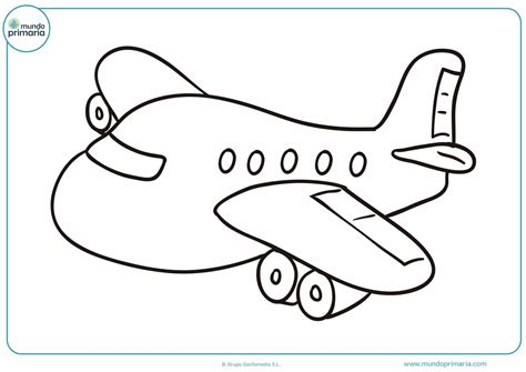 Dibujos Para Colorear De Un Avión