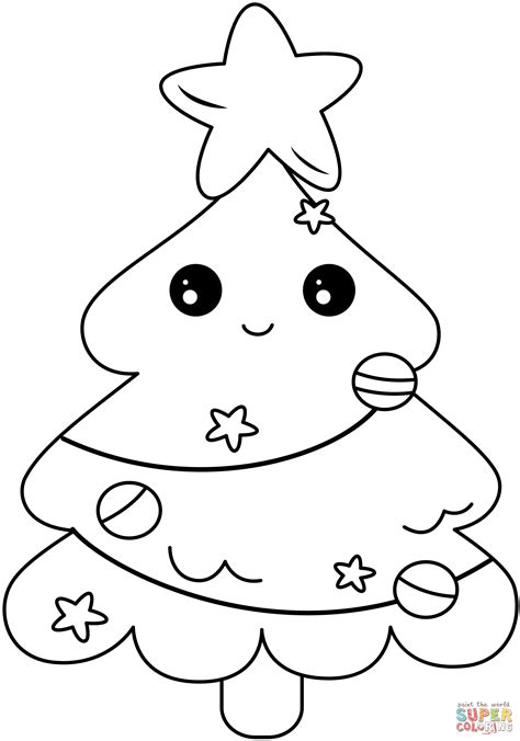 Dibujos Para Colorear Kawaii De Navidad