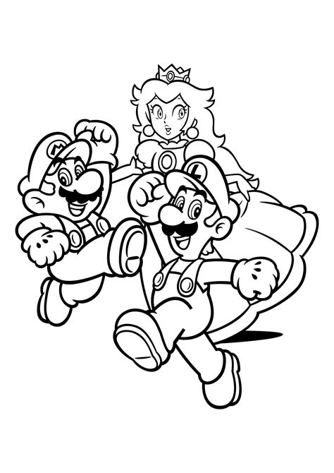 Dibujos de Mario y Amigos para Colorear para Colorear, Pintar e