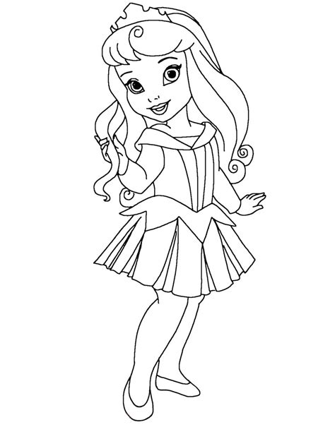 dibujos para colorear princesa aurora
