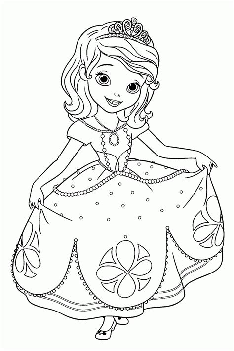 dibujos para colorear princesa sofia