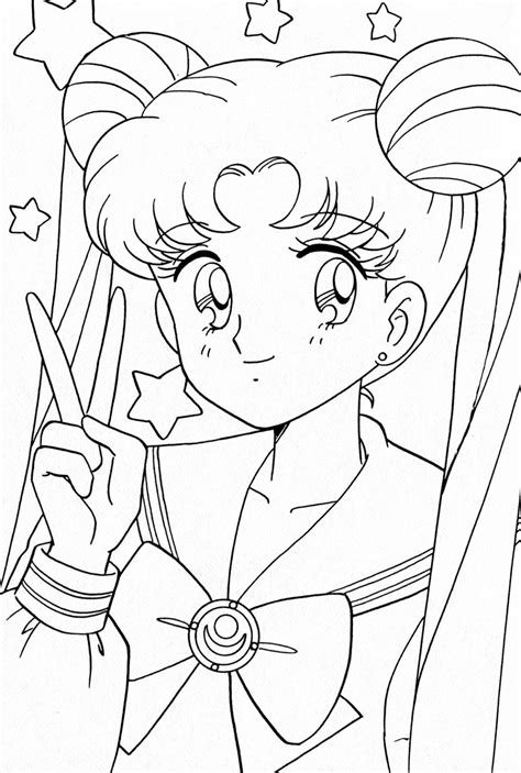 Dibujos de Sailor Moon para Colorear, pintar e Imprimir Gratis