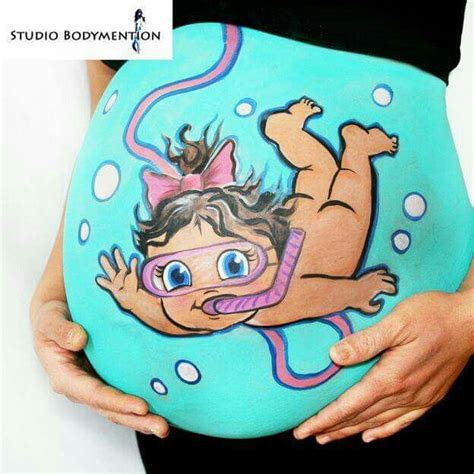 Pin de Laritza Yedid en Fo Pintura de vientre embarazado, Pintura de