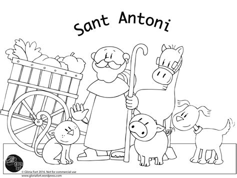 Dibujos Sant Antoni Para Colorear