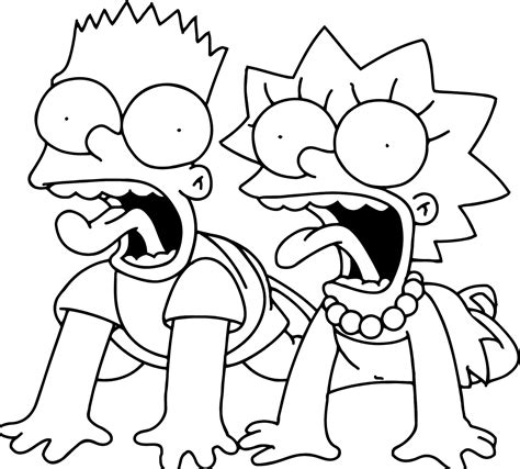 Páginas para colorear originales Original coloring pages The Simpsons
