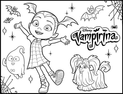 Dibujos de Vampirina para colorear para niños WONDER DAY — Dibujos