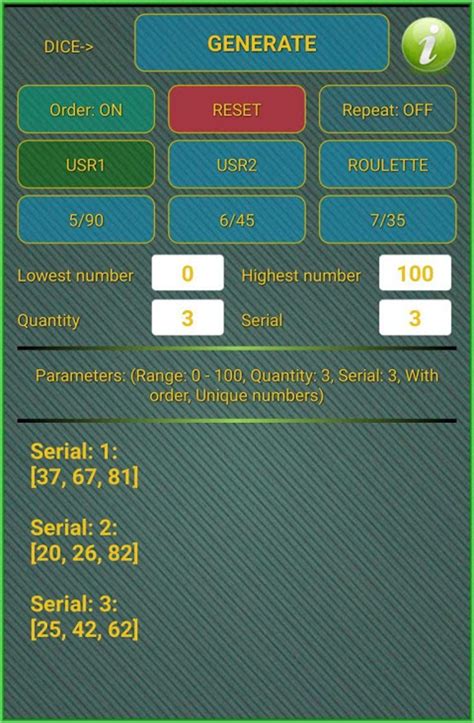 Dice App Random Number Generator