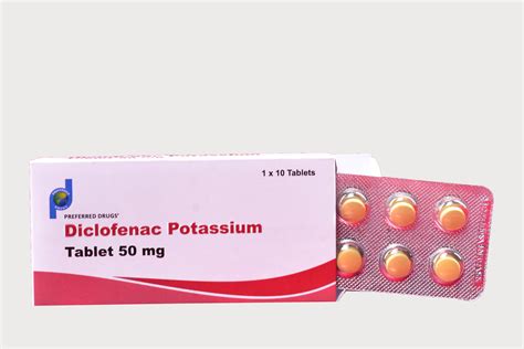 Diclofenac Potassium 50 mg with Paracetamol 325 mg Tablets, Packaging