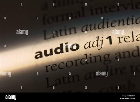 dictionary audio