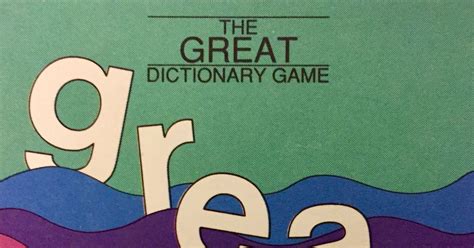 dictionary board game