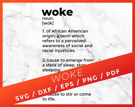 dictionary definition of woke