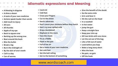 dictionary idiomatic expressions